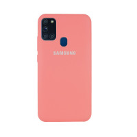 Силіконова накладка Silicone Case для Samsung A21s 2020 A217 Peach