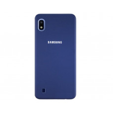 Силиконовая накладка Silicone Case для Samsung A10 2019 A105 Navy blue