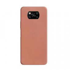 Силіконова накладка Silicone Case для Xiaomi Poco X3 Pink Sand