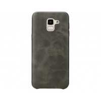 Кожанная накладка T-PHOX Samsung J6 2018/J600 Vintage Brown