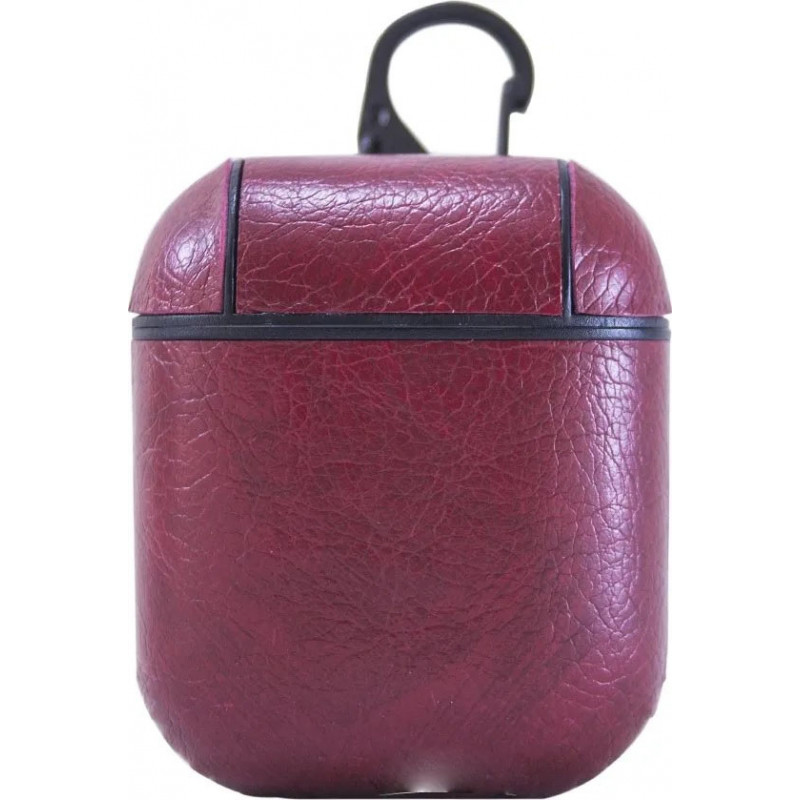 Чохол для навушників Apple AirPods/AirPods2 Leather Burgundy