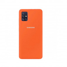 Силиконовая накладка Silicone Case для Samsung A51/A515 2020 Orange