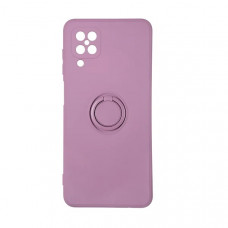 Силиконовая накладка Ring Case для Samsung A12/A127 2021 Grape