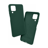 Силіконова накладка Silicone Case для Samsung A22/A225 2021 Dark Green