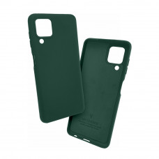 Силіконова накладка Silicone Case для Samsung A22/A225 2021 Dark Green