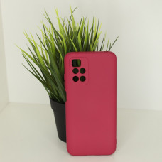 Силиконовая накладка Soft Silicone Case для Xiaomi Redmi 10 Burgundy
