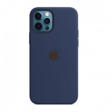 Силіконова накладка Silicone Case для iPhone 12 Pro Max Navy Blue
