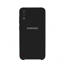 Силіконова накладка Silicone Case для Samsung A01 2020 A015 Black