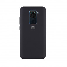 Силиконовая накладка Silicone Case для Xiaomi Redmi Note 9 Black