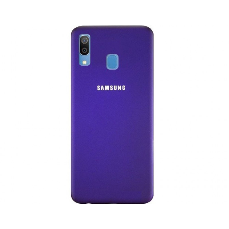 Силіконова накладка Silicone Case для Samsung A30 2019 A305 Violet