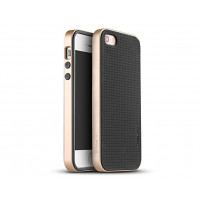 Силиконовая накладка iPhone 5/5S iPaky TPU+PC Gold