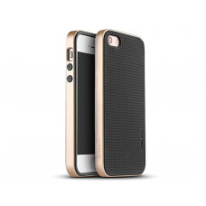 Силиконовая накладка iPhone 5/5S iPaky TPU+PC Gold
