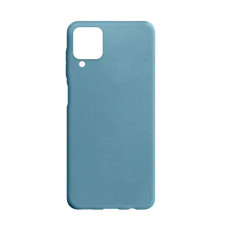 Силиконовая накладка Silicone Case для Samsung A12/A125 2021 Motton Blue