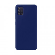Силиконовая накладка Soft Silicone Case для Samsung M52/M525 2021 Dark Blue