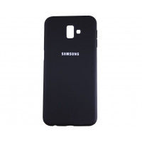 Силіконова накладка Silicone Case для Samsung J6 Plus 2018 J600 Black