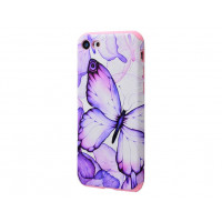 Силіконова накладка iPhone 7 My Colors Flowers Butterfly