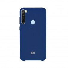 Силіконова накладка Silicone Case для Xiaomi Redmi Note 8 Navy Blue