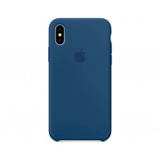 Силіконова накладка для iPhone X/XS Silicone Case Blue Cobalt