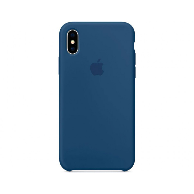 Силіконова накладка для iPhone X/XS Silicone Case Blue Cobalt