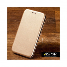 Чехол-книжка Aspor для Xiaomi Redmi 8A Leather Gold