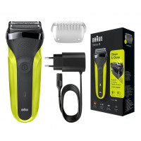 Электробритва Braun 300s типа 5408 black/green