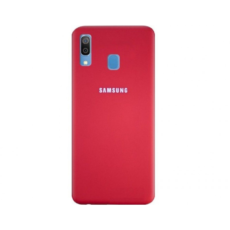 Силіконова накладка Silicone Case для Samsung A30 2019 A305 Red