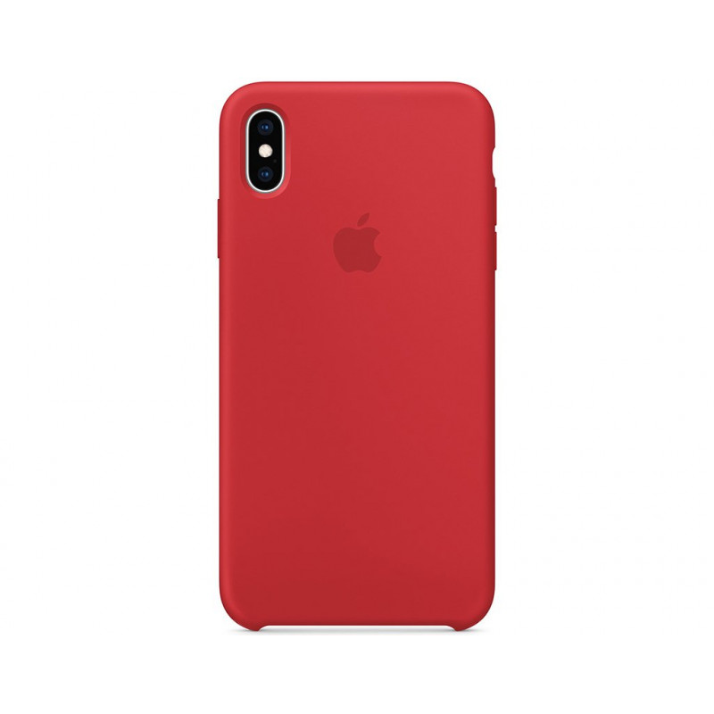 Силиконовая накладка для Apple iPhone X/XS Silicone Case Cherry