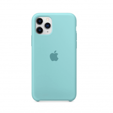 Силіконова накладка Silicone Case для iPhone 11 Blue sea