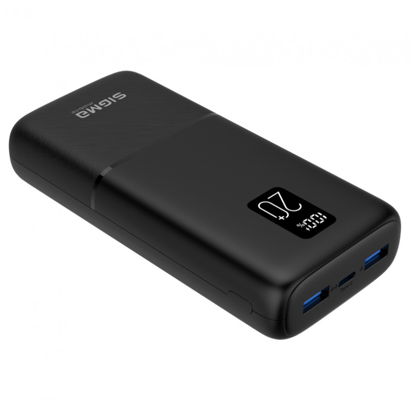 Power Bank Sigma mobile X-Power SI20A2QL 20000mAh Black (4827798423813)