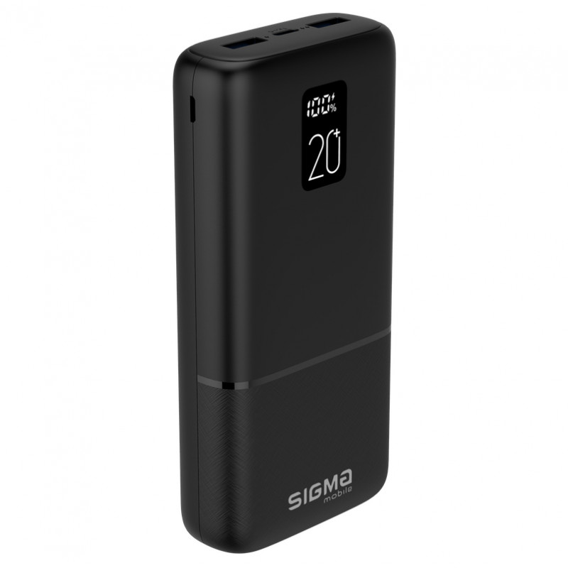 Power Bank Sigma mobile X-Power SI20A2QL 20000mAh Black (4827798423813)