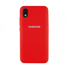 Силиконовая накладка Soft Silicone Case для Samsung A01/A013 2020 Core Red