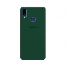 Силиконовая накладка Silicone Case для Samsung A10S/A107 2019 Dark Green