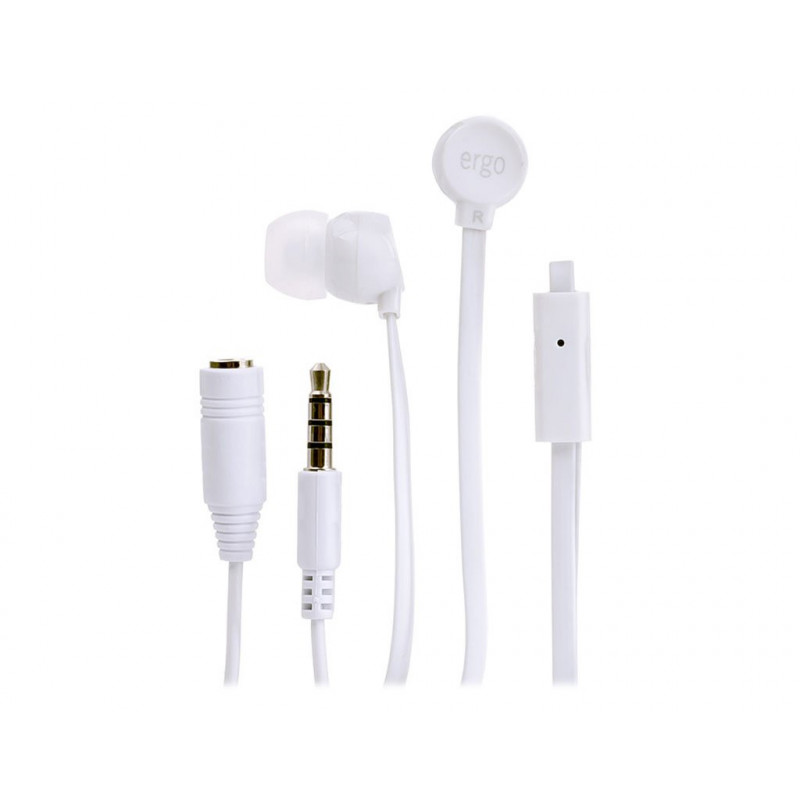 Наушники ERGO VM-901 White mic