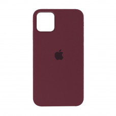 Силіконова накладка Silicone Case Full для iPhone 13 Marsala