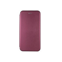 Чехол-книжка Premium Leather Case для Samsung A01/A015 2020 Burgundy