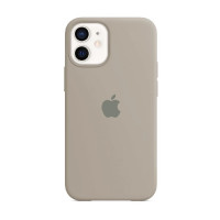 Силиконовая накладка Silicone Case Full для iPhone 13 Pro Max Pebble