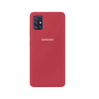 Силіконова накладка Silicone Case для Samsung A71 2020 A715 Red