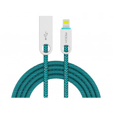 USB кабель Rock Cobblestone Round Lightning Green