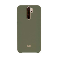 Силіконова накладка Silicone Case для Xiaomi Redmi Note 8 Pro Deep Olive