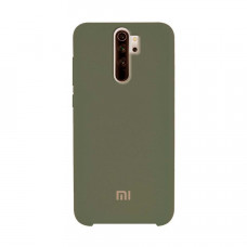 Силіконова накладка Silicone Case для Xiaomi Redmi Note 8 Pro Deep Olive