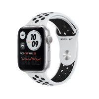 Apple Watch Nike SE GPS 44mm Silver Aluminium Case with Pure Platinum/Black Nike Sport Band (MYYH2)