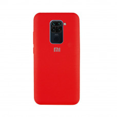 Силиконовая накладка Silicone Case для Xiaomi Redmi Note 9 Red