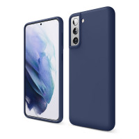 Силіконова накладка Soft Silicone Case для Samsung S21 Plus 2021 Blue