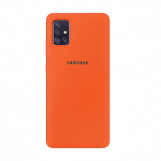 Силіконова накладка Silicone Case для Samsung A71/A715 2020 Orange
