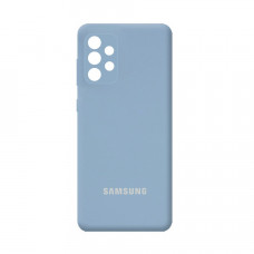 Силиконовая накладка Silicone Case для Samsung A32/A325 2021 Light Blue