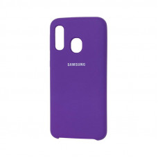 Силіконова накладка Silicone Case для Samsung A40 2019 A405 Violet