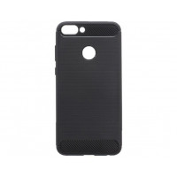 Силіконова накладка Polished Carbon Huawei P Smart Plus Black