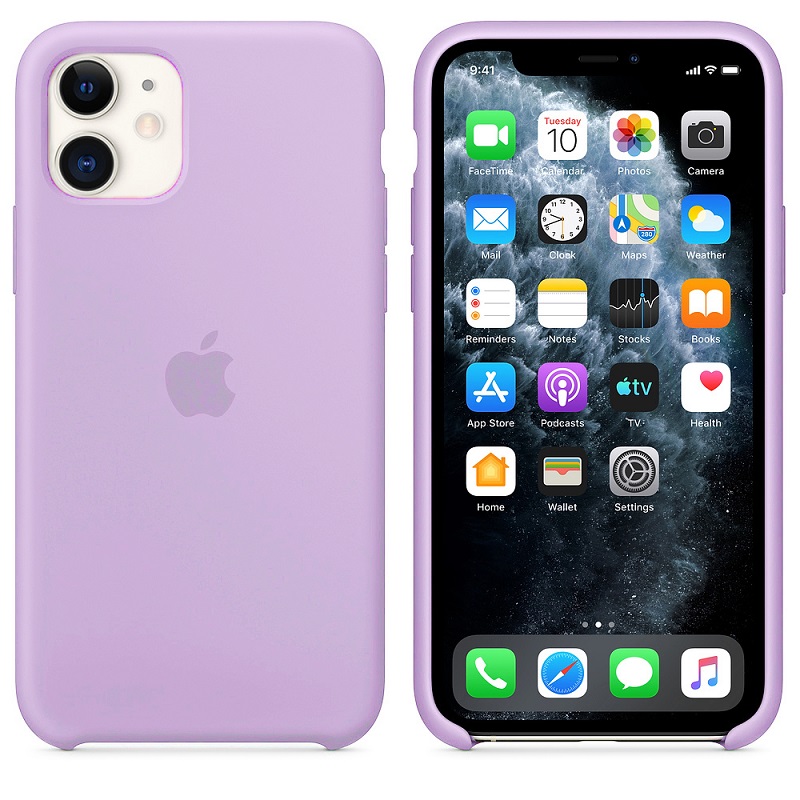 Силіконова накладка Silicone Case для iPhone 11 Lilack