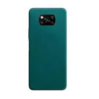 Силіконова накладка Silicone Case для Xiaomi Poco X3 Dark Green