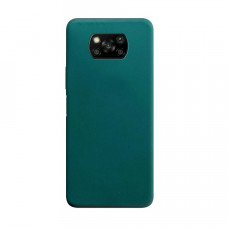 Силіконова накладка Silicone Case для Xiaomi Poco X3 Dark Green